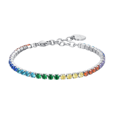Luca Barra Tennis Acciaio Cristalli Arcobaleno