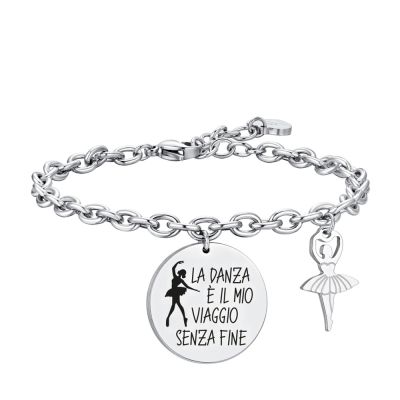 Luca Barra Bracciale Acciaio"la Danza è il Mio..."