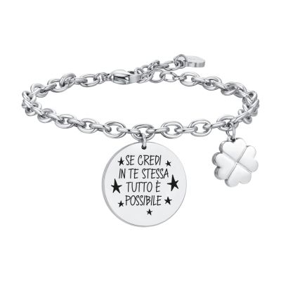 Luca Barra Bracciale Acciaio" Se Credi in te.."