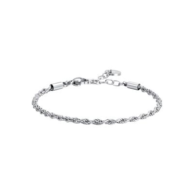 Luca Barra Bracciale Acciaio Maglia 2.50 mm