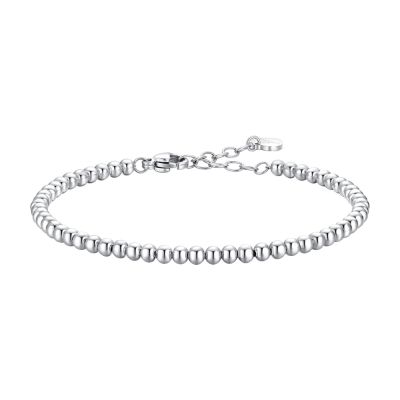 Luca Barra Bracciale Acciaio Sfere 3 mm