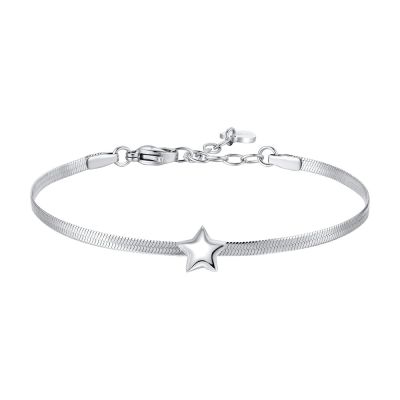 Luca Barra Bracciale Acciaio Stella Bombata