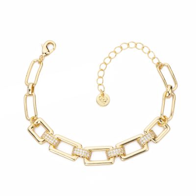 Barbieri Bracciale Metallo Dorato con Zirconi