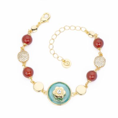 Barbieri Bracciale Metallo Gold Pietre e Cristallo