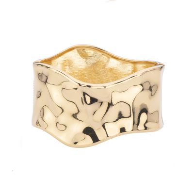 Barbieri Bracciale Rigido Metallo Gold Martellato