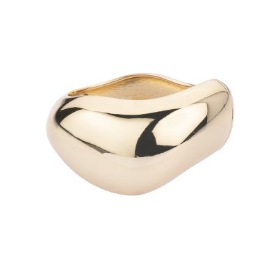 Barbieri Bracciale Ondulato Rigido Metallo Gold