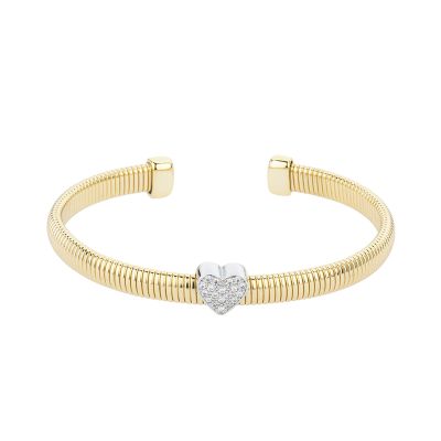 Barbieri Bracciale Metallo Gold Tubogas e Cuore