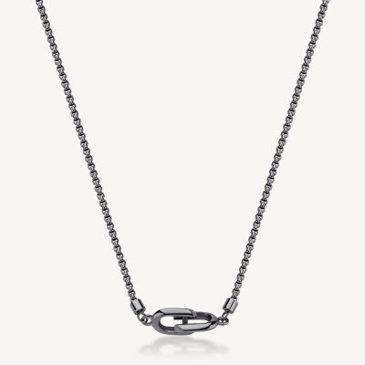 Brosway Collana Acciaio Pvd Rutenio con Passante