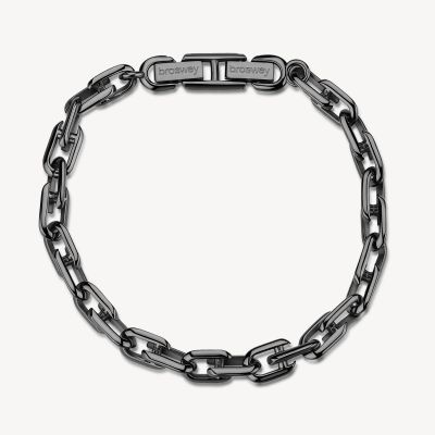 Brosway Bracciale Catena Acciaio Pvd Rutenio