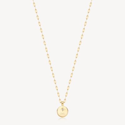 Brosway Collana Lunga Acciaio Gold Piastra e Cristallo Essential