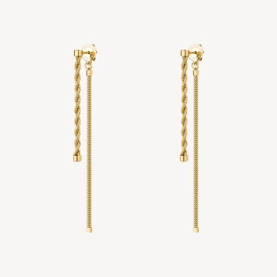 Brosway Orecchini Pendenti Acciaio Gold Essential