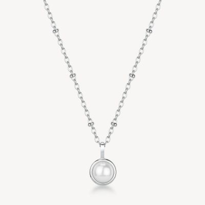 Brosway Collana Acciaio Con Perla Bianca