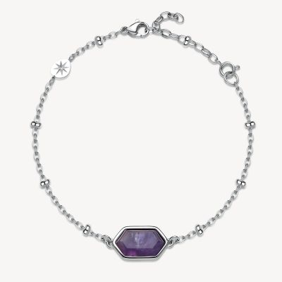 Brosway Bracciale Acciaio con Ametista