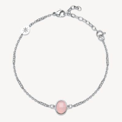 Brosway Bracciale Acciaio con Quarzo Rosa