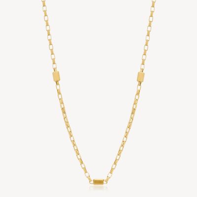 Brosway Collana Acciaio Gold Lucido e Satinato Logan