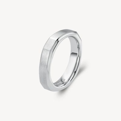 Brosway Anello Acciaio Lucido e Satinato Logan