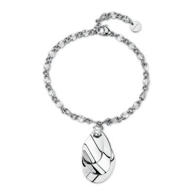 Brosway Bracciale Acciaio Pendente e Cristallo Bloom
