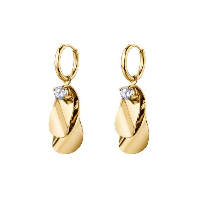 Brosway Cerchi Acciaio Gold pendente con Cristallo Bloom