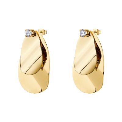 Brosway Orecchini Acciaio Gold con Cristallo Bloom