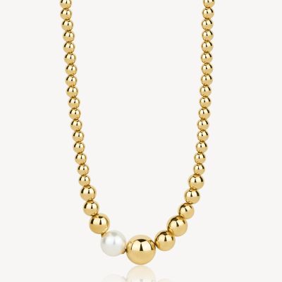 Brosway Collana Acciaio Gold con Perla di Conchiglia Perfect