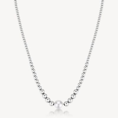Brosway Collana Acciaio Sfere e Perla Perfect