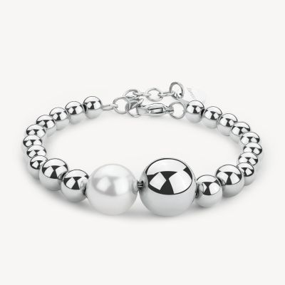 Brosway Bracciale Acciaio con Perla di Conchiglia Perfect