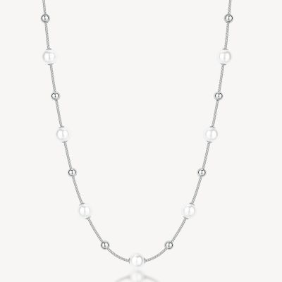 Brosway Collana Acciaio Sfere e Perle Perfect