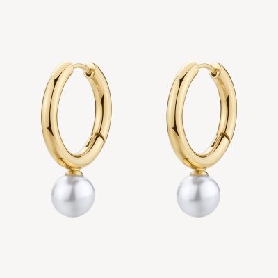 Brosway Cerchi Acciaio Gold con Perle Perfect