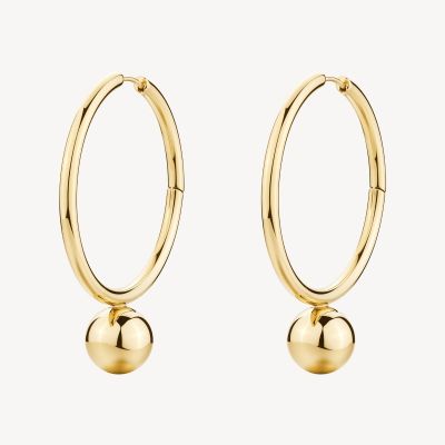 Brosway Cerchi Acciaio Gold con Sfere Perfect