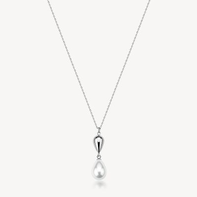 Brosway Collana Acciaio Perla e Goccia Perfect