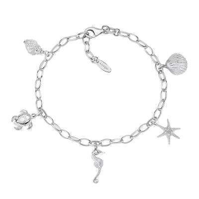 Amen Bracciale Donna Argento Charms Marini