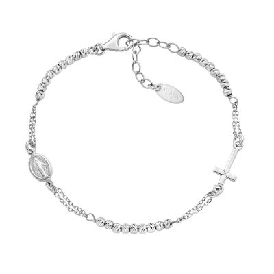 Amen Rosario Argento con Sfere Diamantate