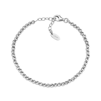 Amen Bracciale Argento Sfere Diamantate