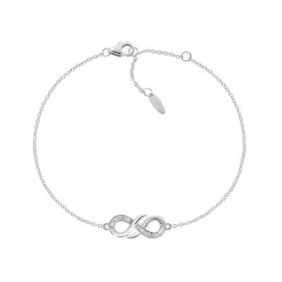 Amen Bracciale Argento Infinito con Zirconi