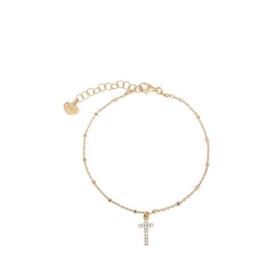 Io & Te Bracciale Argento Rosato con Croce