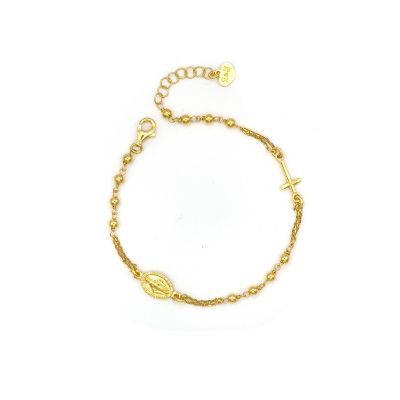 Io & Te Bracciale Rosario Argento Gold