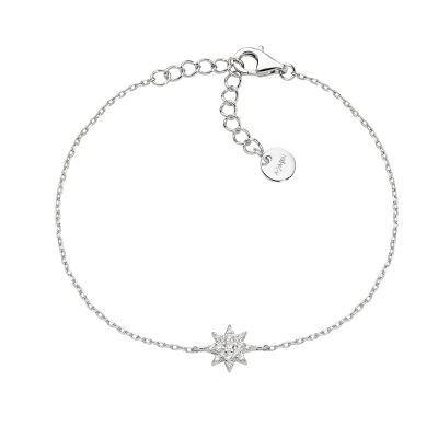Amen Bracciale Argento Stella Zirconata