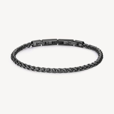 Brosway Bracciale Acciaio Rutenio Catena Spiga Riptide