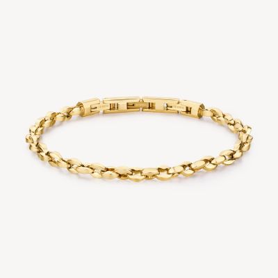 Brosway Bracciale Acciaio Gold Catena Caffè Riptide
