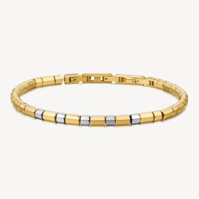 Brosway Bracciale Elementi Gold e Acciaio Riptide