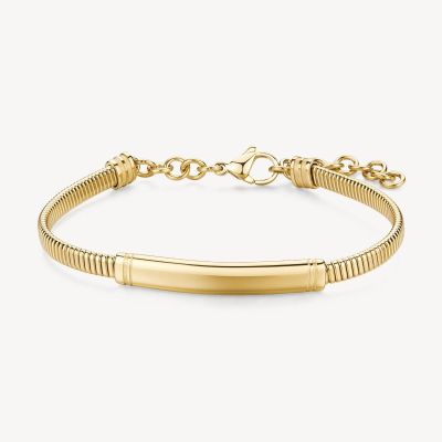 Brosway Bracciale Snake Acciaio Gold e Piastra Riptide