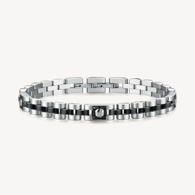 Brosway Bracciale Acciaio Pvd Rutenio Elementi a Vite