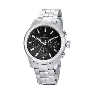 Luca Barra Orologio Acciaio Multifunzione Quadrante Nero