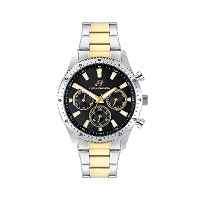 Luca Barra Orologio Cronografo Acciaio Quadrante Nero