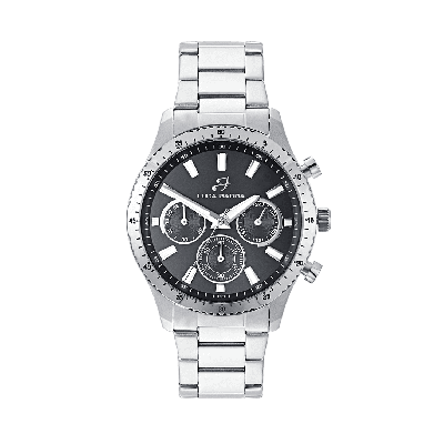Luca Barra Orologio Cronografo Acciaio Quadrante Nero
