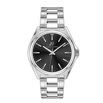 Luca Barra Orologio Solo Tempo Acciaio Quadrante Nero