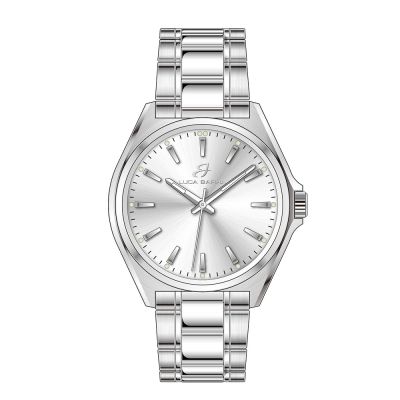 Luca Barra Orologio Solo Tempo Acciaio Quadrante Bianco