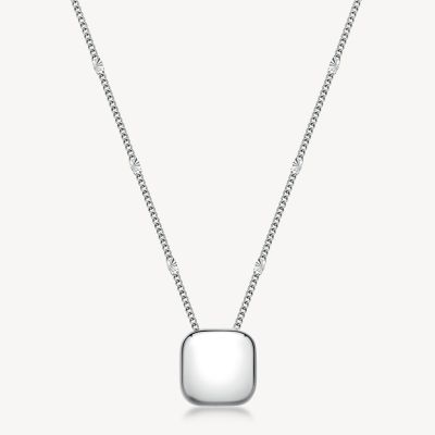 Brosway Collana Acciaio Pendente Quadrato Muse