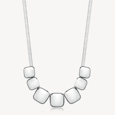 Brosway Collana Snake Acciaio Elementi Quadrati Muse