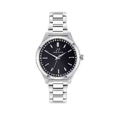 Luca Barra Orologio Solo Tempo Acciaio Quadrante Nero